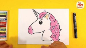 Как нарисовать ЕДИНОРОГА - уроки рисования от РыбаКит