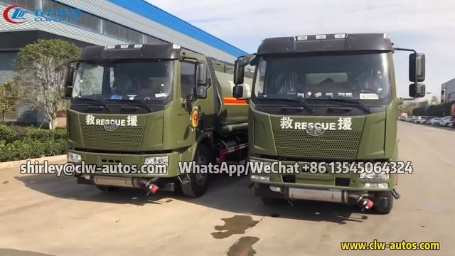 FAW J6 15000L 15CBM 4000 Gals Diesel Gasoline Kerosene Fuel Delivery Tank Truck Military Use смотреть онлайн