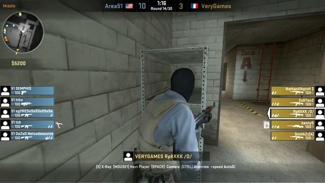 CS:GO ESWC - Area51 vs. VeryGames @ train смотреть онлайн