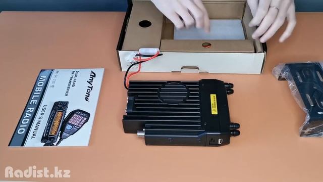 Рация автомобильная AnyTone AT-588UV. Распаковка