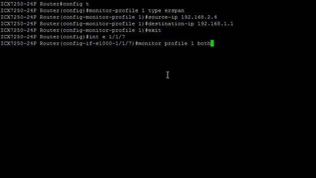 Brocade Campus ICX - ERSPAN Configuration