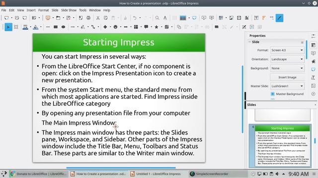 How to Create a Presentation || Libreoffice || Malayalam Tutorial смотреть онлайн