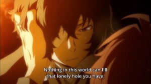 Dazai mourns Odasaku's death