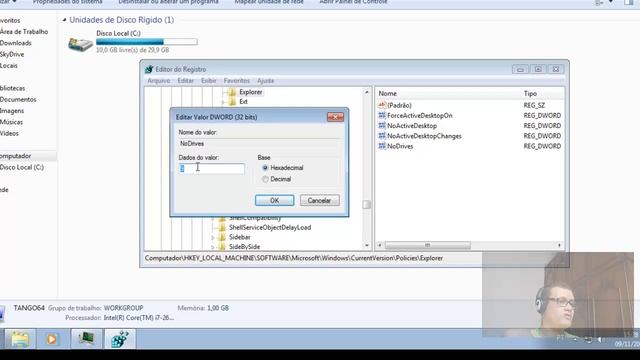 Windows 7: Ocultar Unidades de Disco do Computador смотреть онлайн