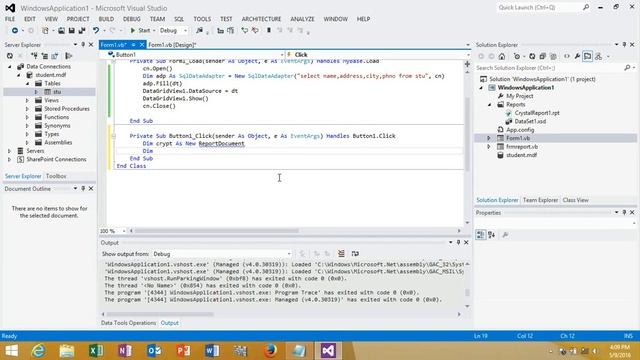 How to create a report using Crystal Reports and Visual Studio 2012 смотреть онлайн
