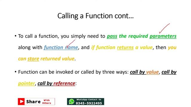 OOP (07) Calling a Function call by value, call by pointer, call by reference by Arfan Shahzad смотреть онлайн