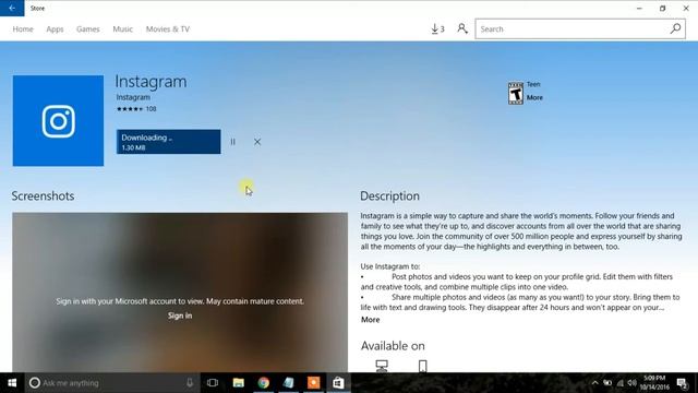 Instagram arrives to Windows 10 - Here is how to install on your PC[Beginner's tutorial] смотреть онлайн