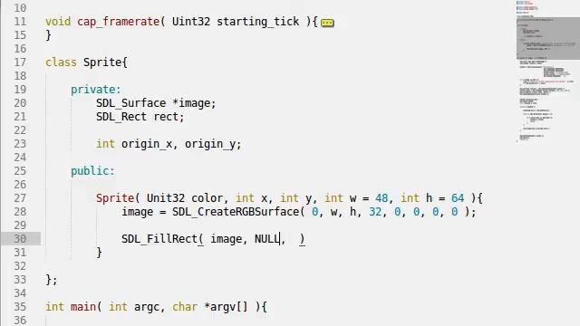 C++ [SDL] 06 Simple Sprite Class смотреть онлайн