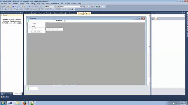 Building MDI WinForms Application using C# Windows Application смотреть онлайн
