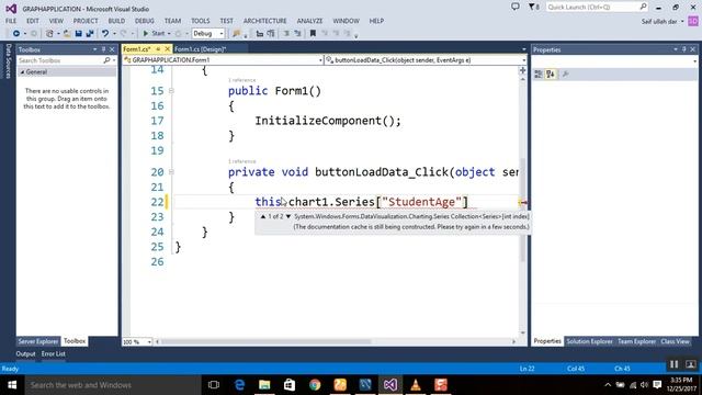 C# Tutorial Window Form 26 HOW TO USE CHART OR GRAPH смотреть онлайн
