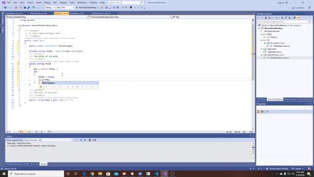 Manual Data Binding смотреть онлайн