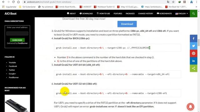 Video39 AIBOOT da Grub2 Versiyon Güncellemesi смотреть онлайн