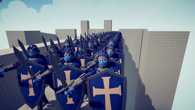 4x ARMY SOLDIER vs 100x UNITS 🔫 🔫🔫 | Totally Accurate Battle Simulator TABS смотреть онлайн