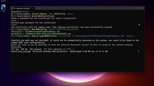 How to safely store the WDAC Code Signing Certificate in Windows - WDACConfig module смотреть онлайн