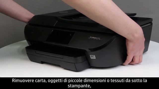 Rimozione di un inceppamento del carrello su stampanti HP ENVY 7640, Officejet 5740 e Officejet 804 смотреть онлайн