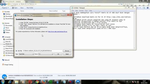 Cara Install Remix OS di HHD ( Dual Boot Windows) смотреть онлайн