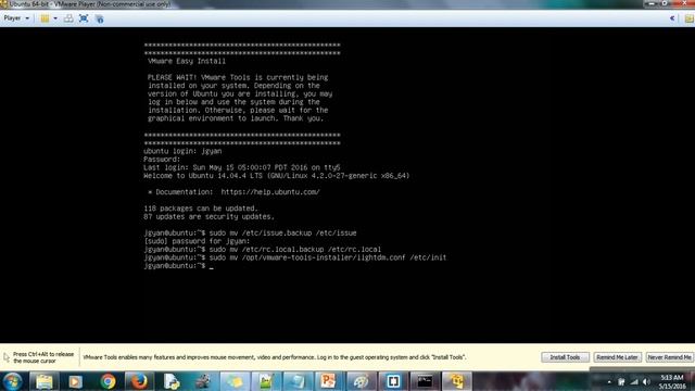 How to Fix Vmware Easy Install Error "PLEASE WAIT! VMware Tools is currently being installed" смотреть онлайн
