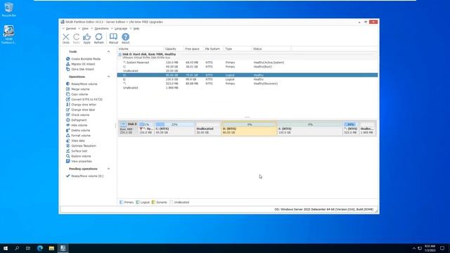 Move partition in Windows Server 2022 when cannot extend c drive смотреть онлайн