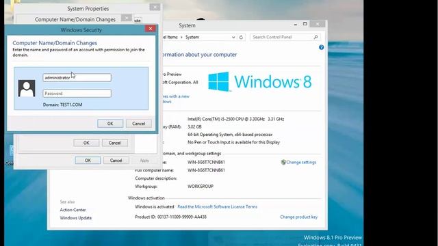 Put Windows 8.1 to the Domain. смотреть онлайн
