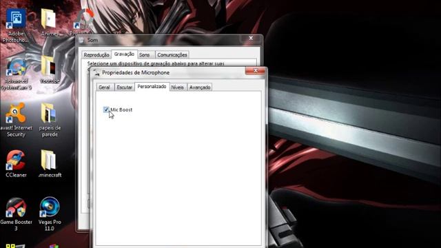 Aumentar o volume do microfone do pc (pra quem ñ tem a opção "aumentar a sensibilidade do mic") смотреть онлайн