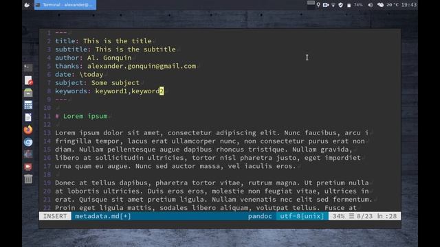 Pandoc's Markdown :: PDF metadata options смотреть онлайн