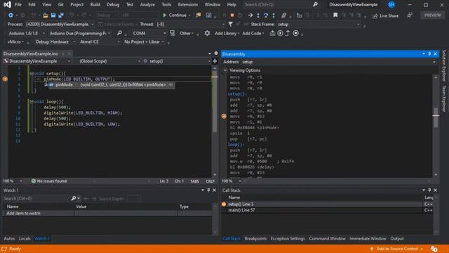 Disassembly (ASM) Debug View for Visual Studio and Arduino смотреть онлайн