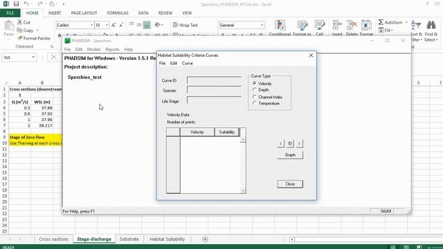 PHABSIM (Physical HABitat SIMulation) video tutorial смотреть онлайн