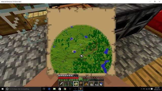 How To Make Your Map Show A Bigger Area In Minecraft Windows 10 Edition Beta! смотреть онлайн