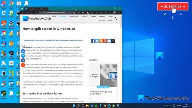 How to split screen on Windows system смотреть онлайн