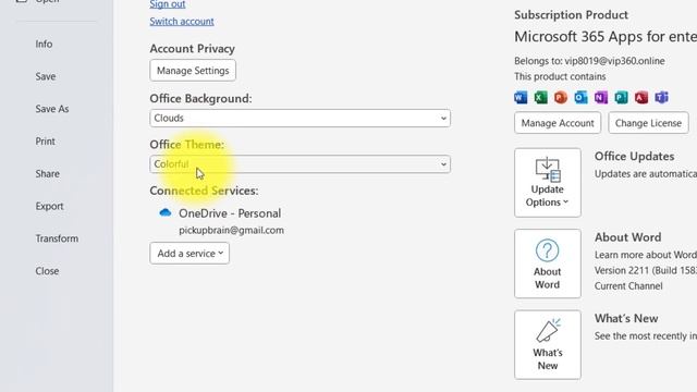 How to enable dark mode in Ms Word (with dark or white page background) смотреть онлайн