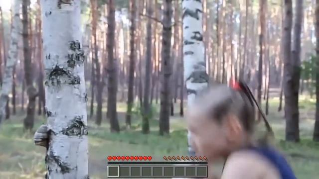 i put minecraft music over the girl punching a tree смотреть онлайн