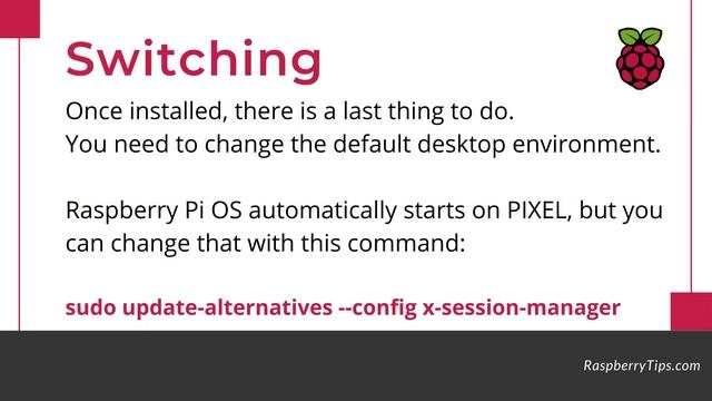 Quick Tip: Change the Desktop Environment on Raspberry Pi OS смотреть онлайн