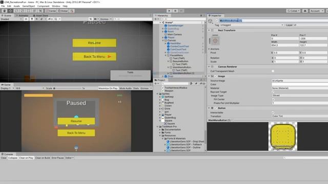 6 Minute PAUSE MENU Unity Tutorial смотреть онлайн
