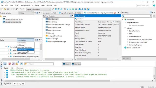 VHDL #23 - Configurando testbenches no quartus смотреть онлайн