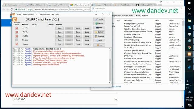 Khắc phục lỗi không chạy được port 80 trong xampp trên windows10 do NT Kerel System chiếm port 80 смотреть онлайн