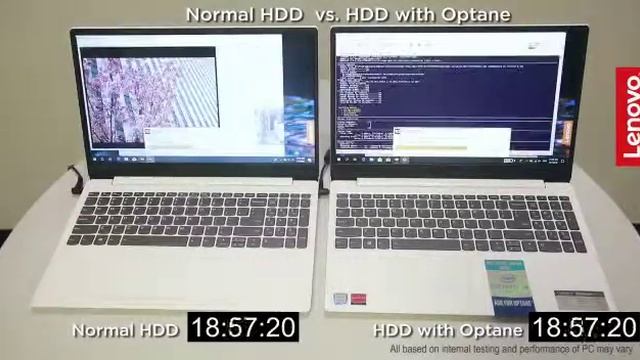 Normal HDD vs HDD with Optane смотреть онлайн