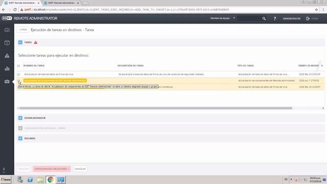 Actualización de versión de ESET Remote Administrator 6.x (Actualización de componentes) смотреть онлайн