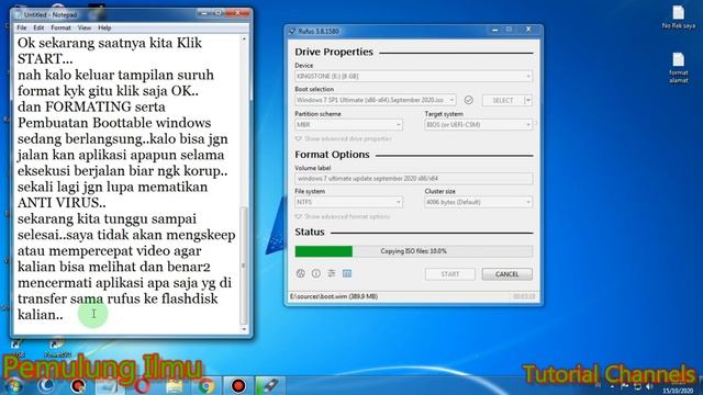 Windows 7 Ultimate 32/64bit dan Cara Membuat Bootable Flashdisk Pake Rufus... смотреть онлайн