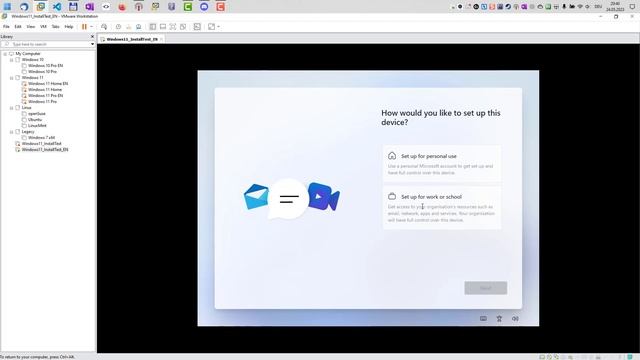 Windows 11 Pro create local user account during installation смотреть онлайн