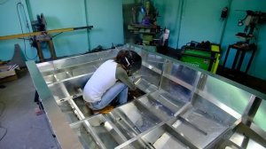 Строительство лодки. Часть 3. + Розыгрыш. DIY aluminum boat. Part 3. Raffle.