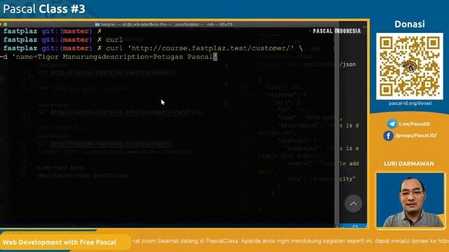 PascalClass #3 : Web Development with Free Pascal - Hari 3 (4/4) смотреть онлайн