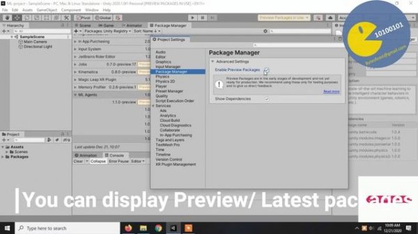 Preview packages unity - Package manager unity - Enable Preview Package in Unity - How to enable