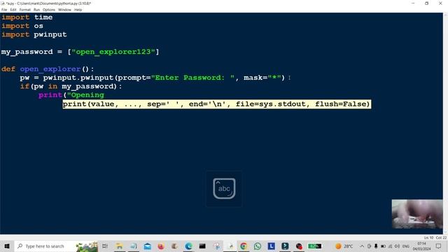 Python Tutorial: Unlock Windows Explorer with Password | Step-by-Step Mini Project 2024 смотреть онлайн