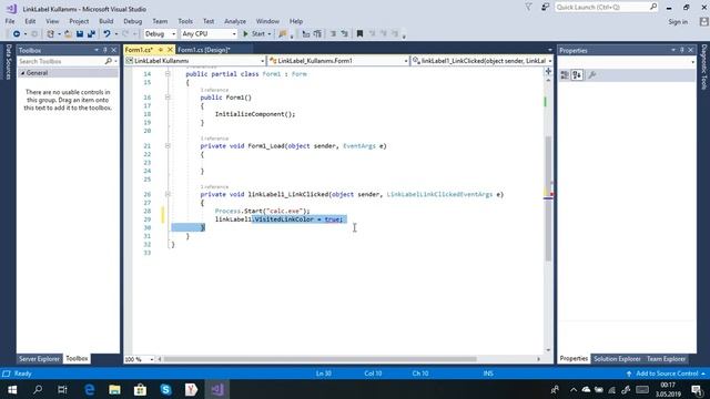 C# Form Dersleri-65 LinkLabel Kullanımı смотреть онлайн