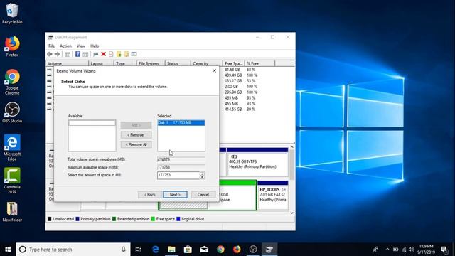 How to Extend Partition using Windows 10 Disk Management смотреть онлайн