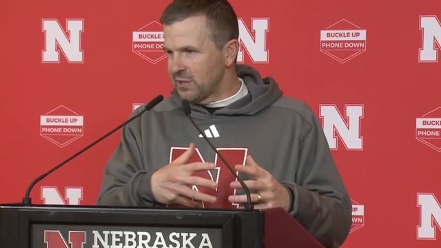 Nebraska Football QB Coach Glenn Thomas Post-Practice Press Conference (4/4/24) смотреть онлайн