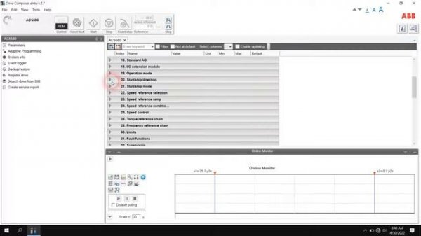 How To Upload And Download Parameters - ABB ACS580 with Drive Composer entry