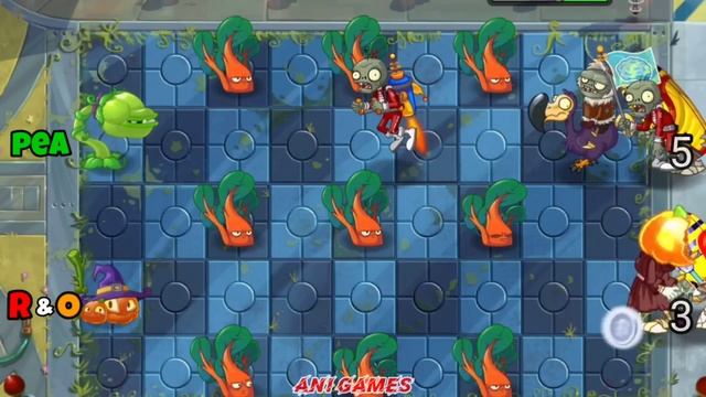Team PEA vs ORANGE & RED Plants - Who Will Win? - PvZ 2 Team Plant Vs Team Plant смотреть онлайн