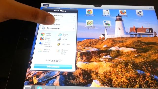 Accessing VDI-in-a-Box Windows 7 Desktop VM from Ipad and play HD video смотреть онлайн