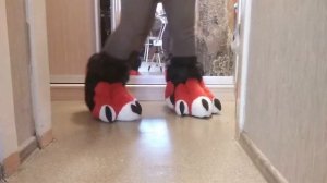 Фуртапки от базы до готовности. Dino's feetpaws from foam base to finished product
